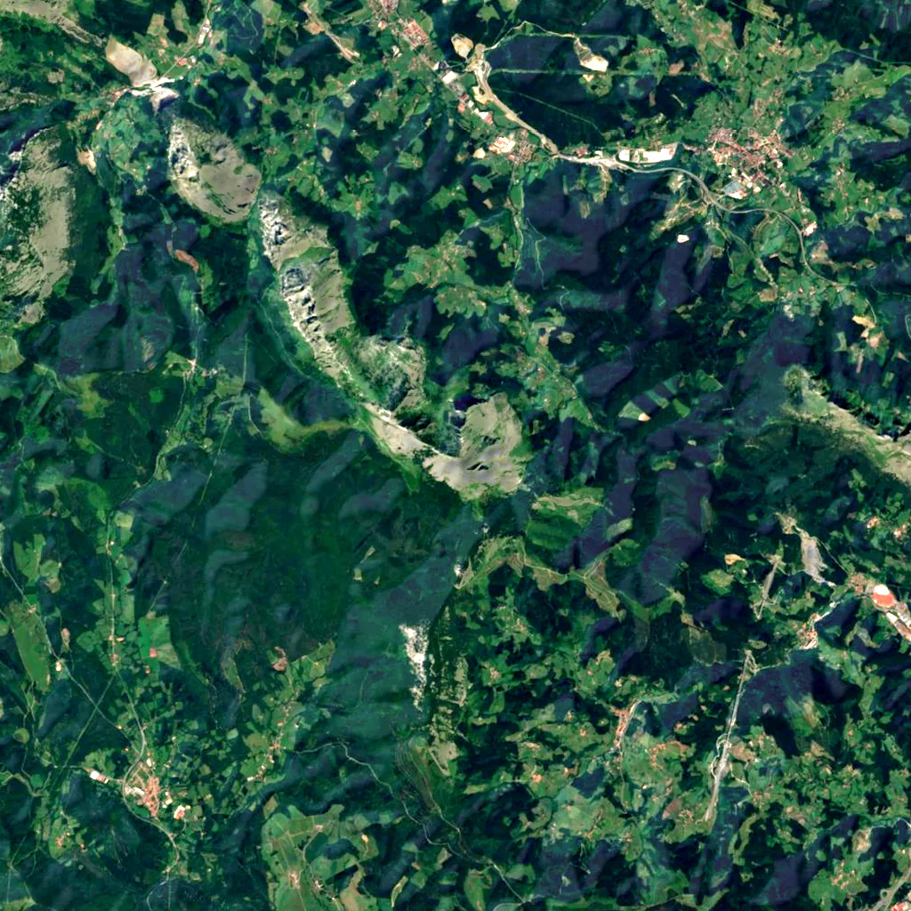 Anboto seen from above (Sentinel-2)