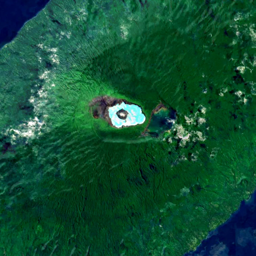 Aoba Island seen from above (Sentinel-2)