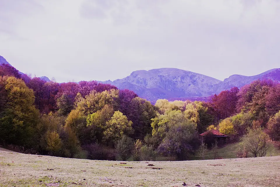 Autumn view of Botev peak