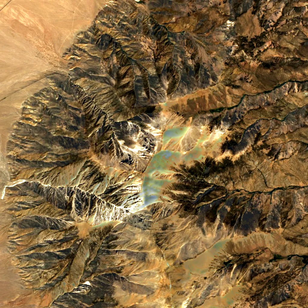 Boundary Peak seen from above (Sentinel-2)
