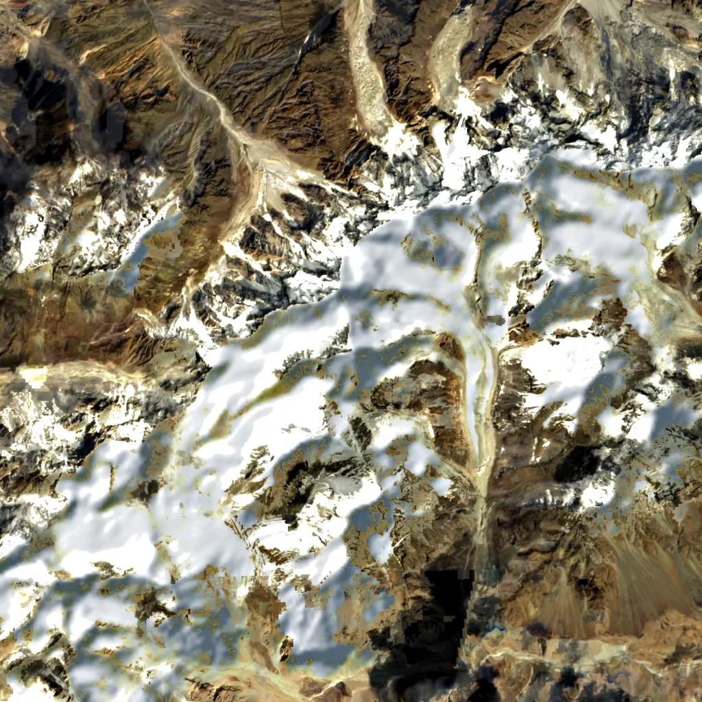 Buni Zom seen from above (Sentinel-2)