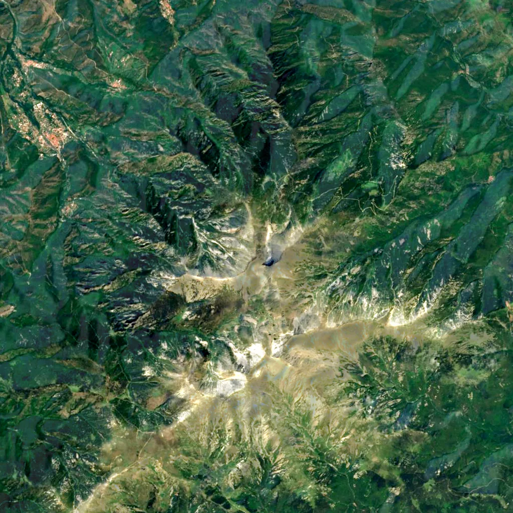 Canigó seen from above (Sentinel-2)