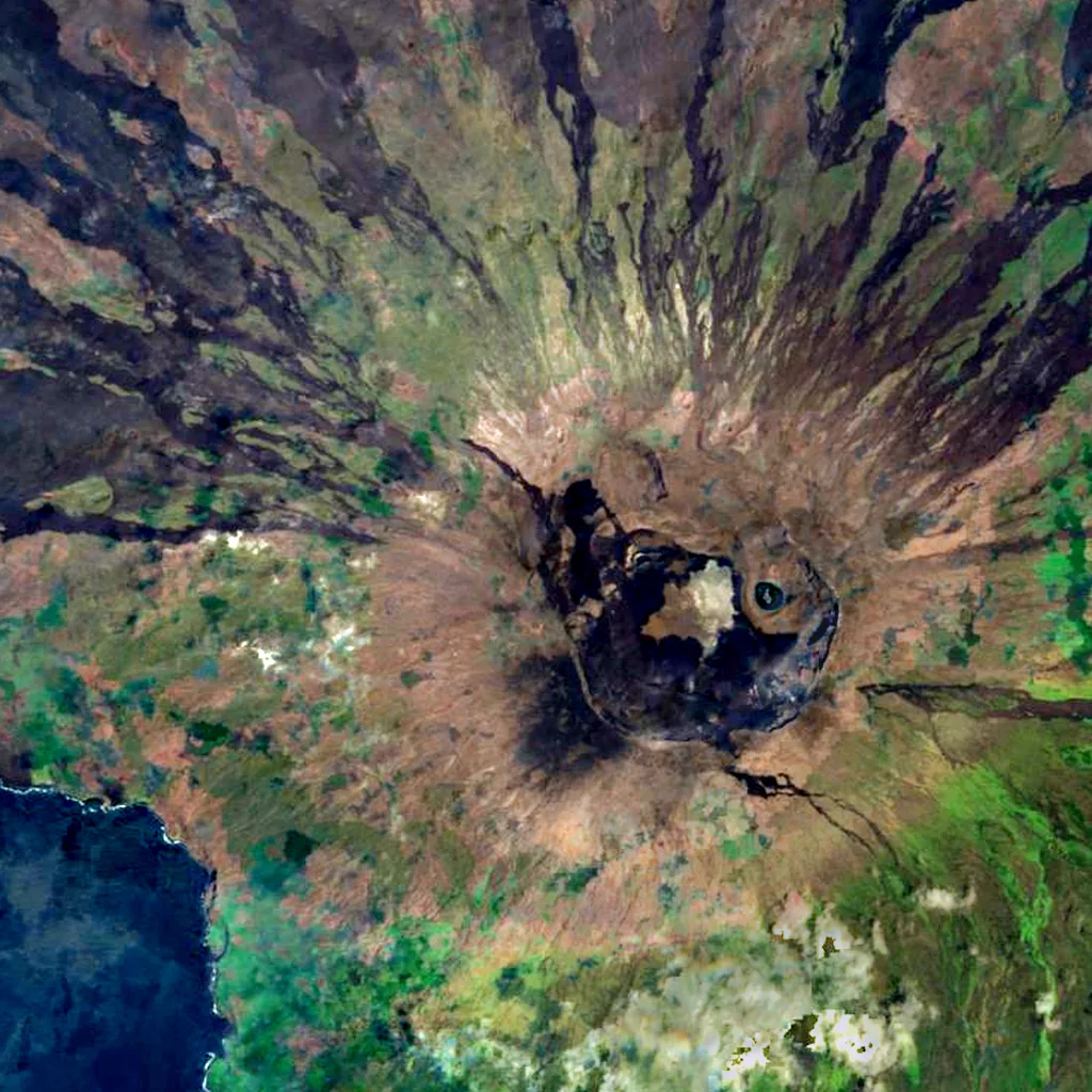 Cerro Azul seen from above (Sentinel-2)