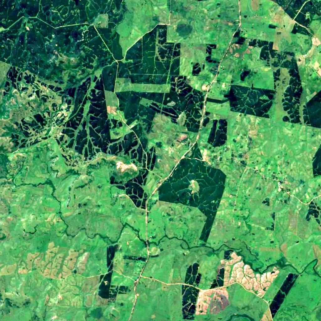 Cerro Batoví seen from above (Sentinel-2)