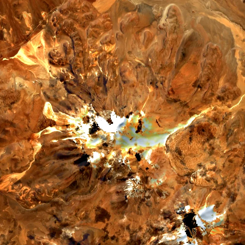 Cerro del Azufre seen from above (Sentinel-2)
