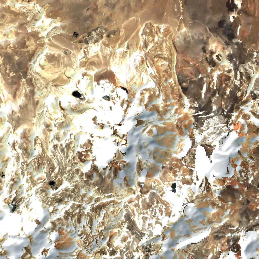 Cerro El Muerto seen from above (Sentinel-2)