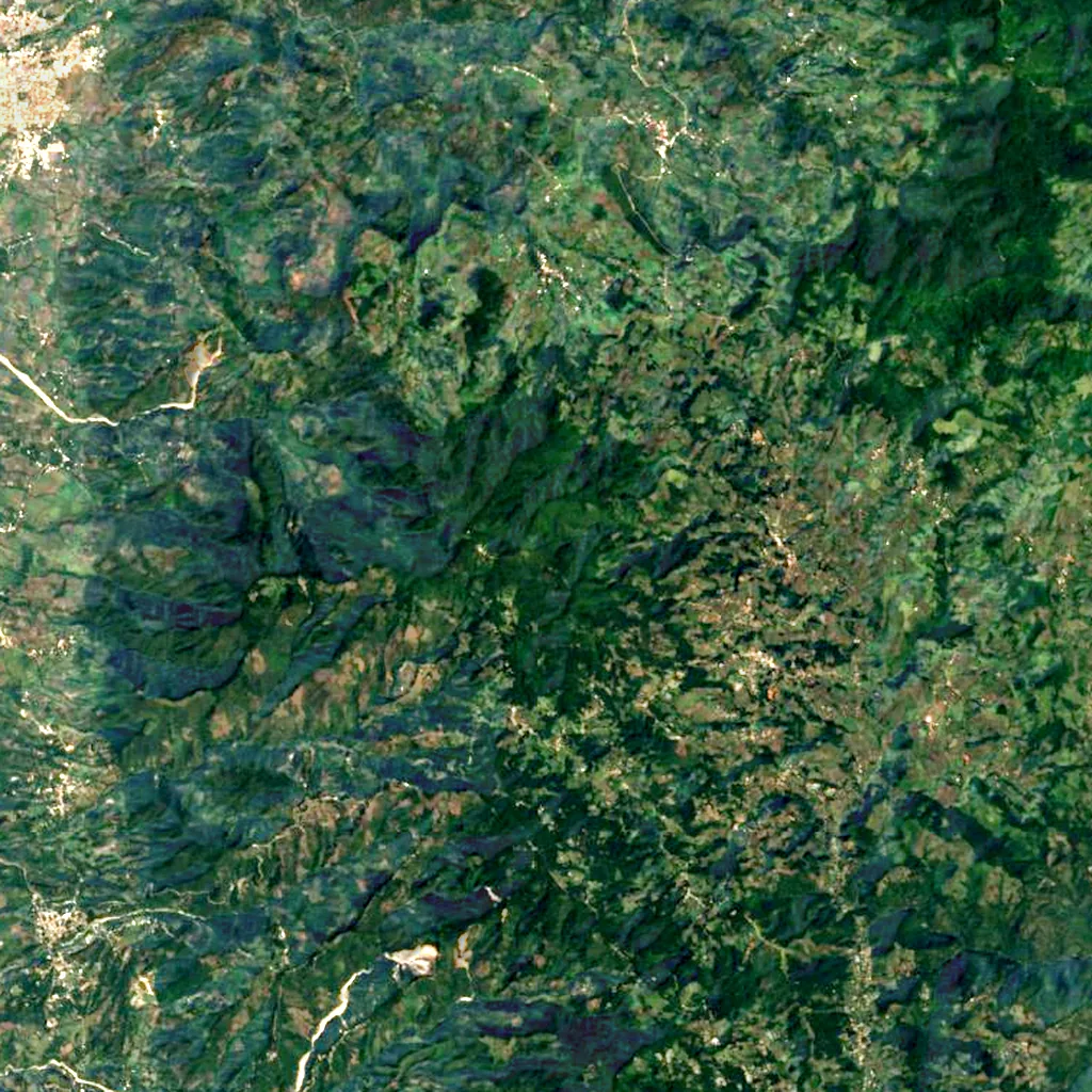 Cerro El Pital seen from above (Sentinel-2)