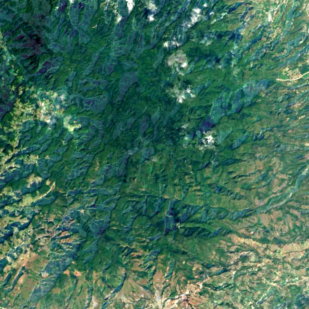 Cerro Las Minas seen from above (Sentinel-2)