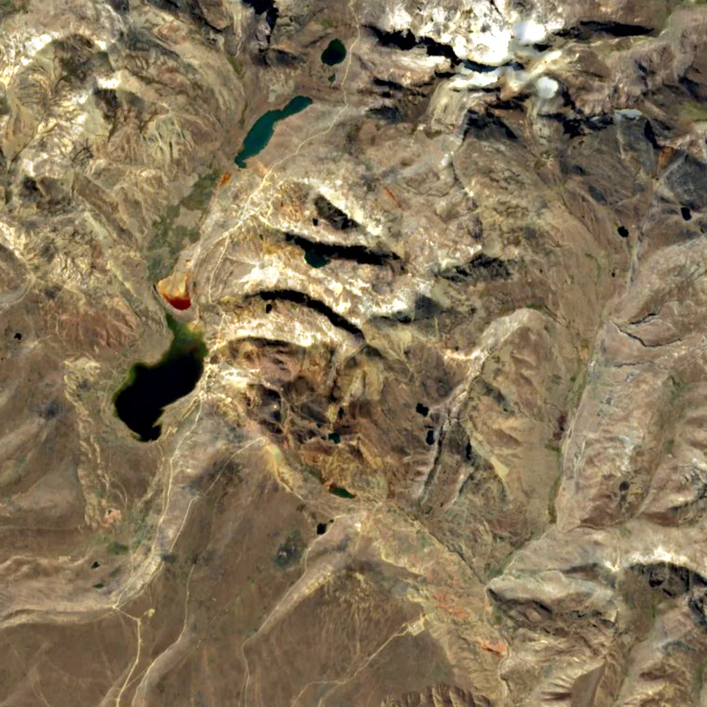 Chacaltaya seen from above (Sentinel-2)