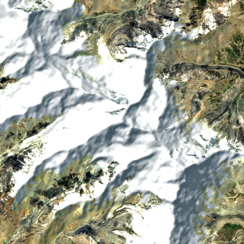 Chakragil seen from above (Sentinel-2)