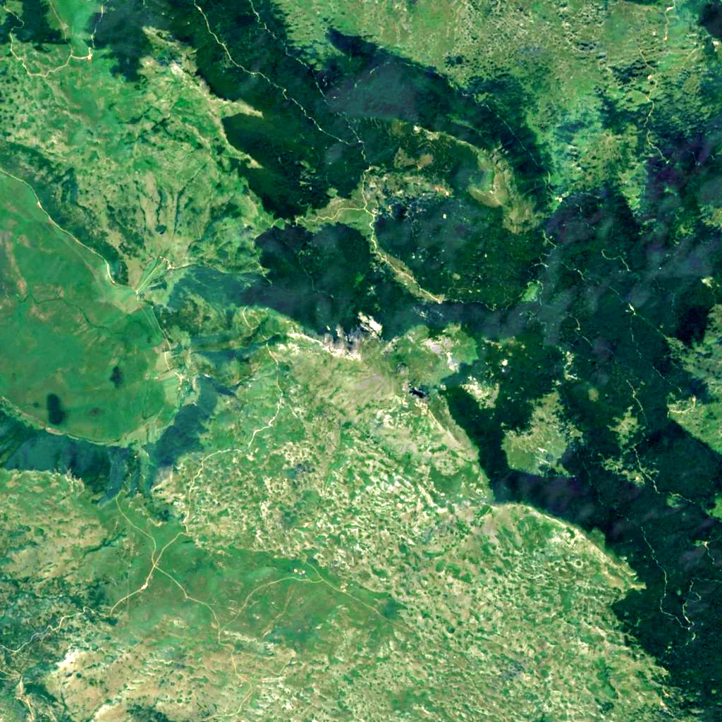 Cincar seen from above (Sentinel-2)