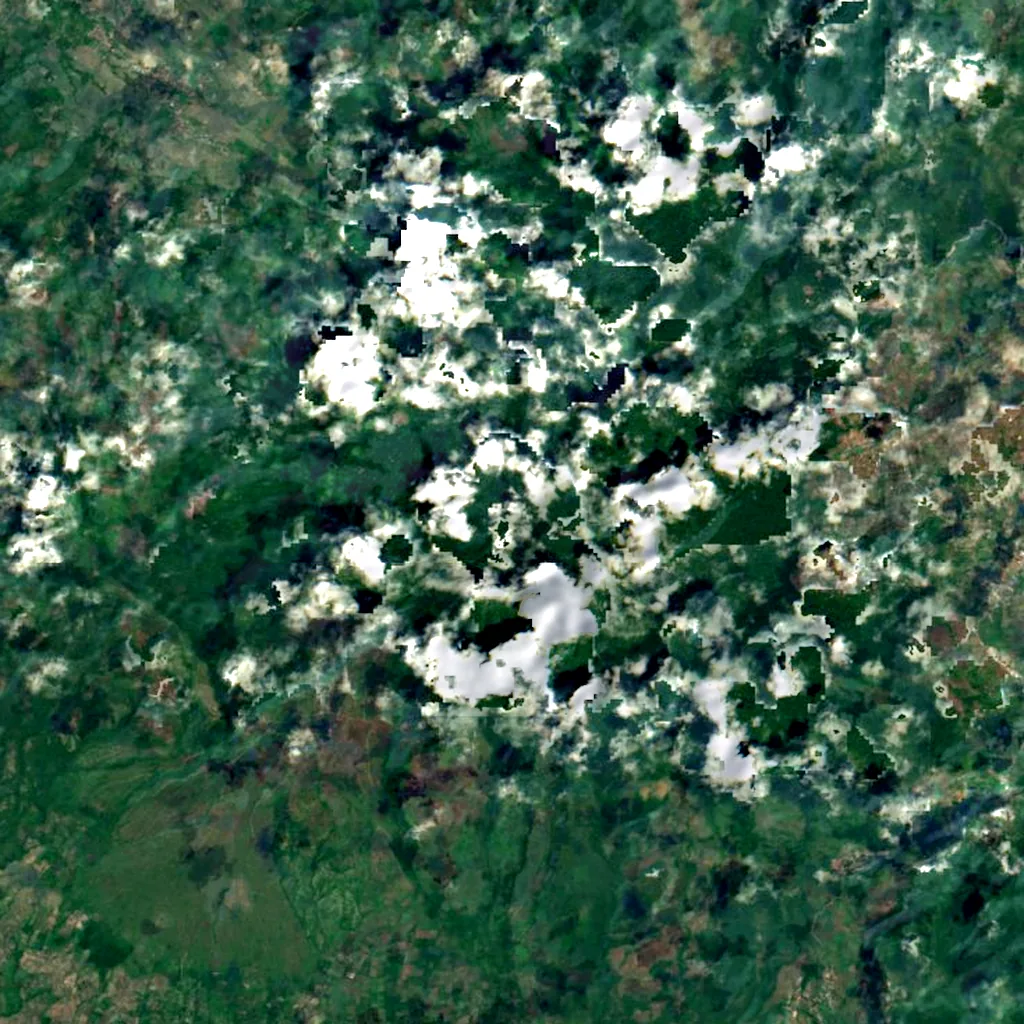 Cot Seulawah Agam seen from above (Sentinel-2)