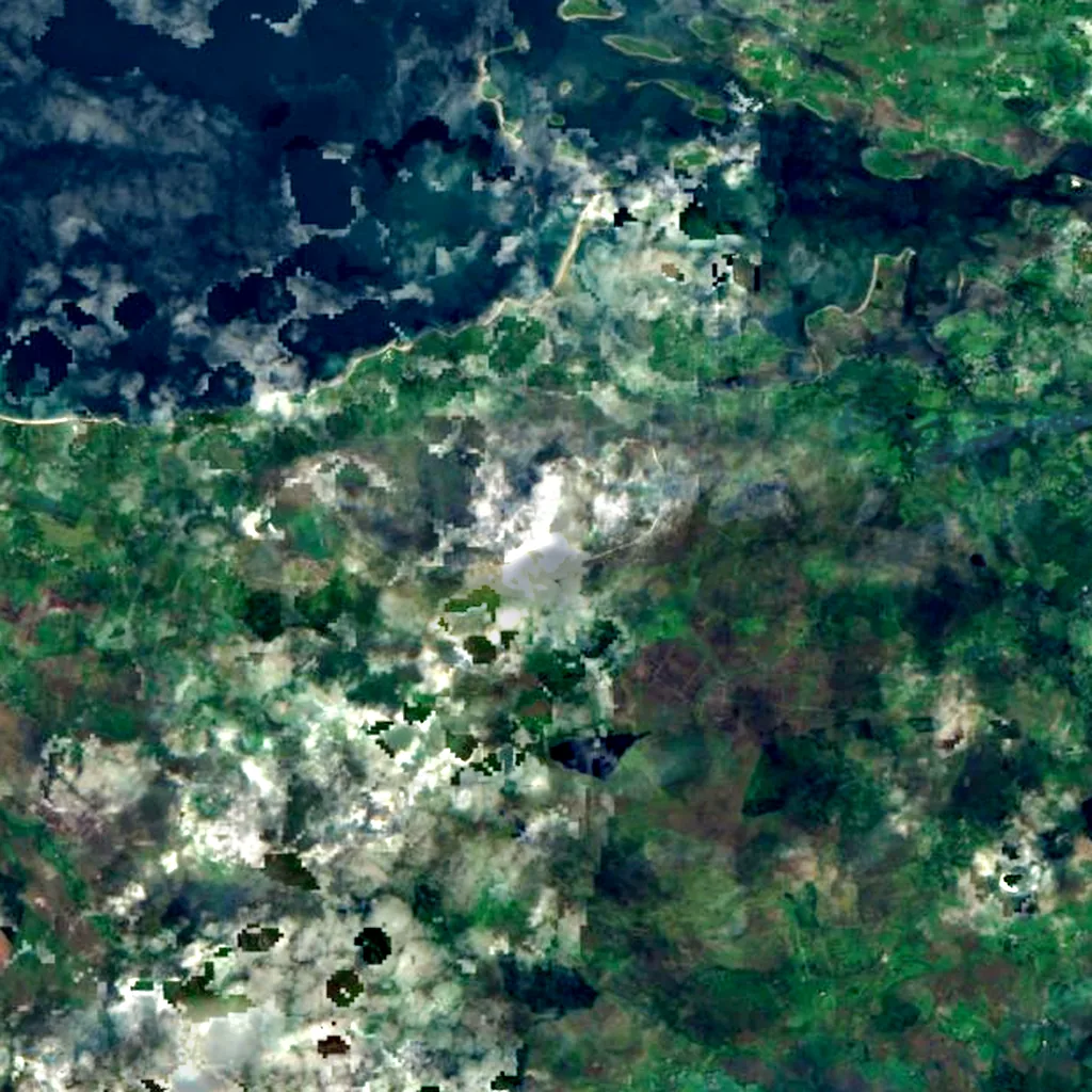 Croagh Patrick seen from above (Sentinel-2)