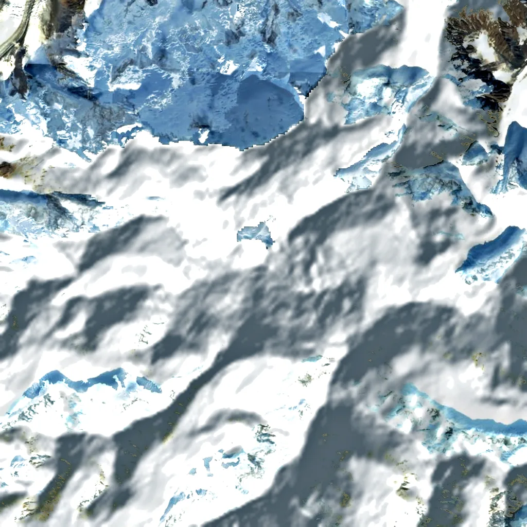 Denali seen from above (Sentinel-2)