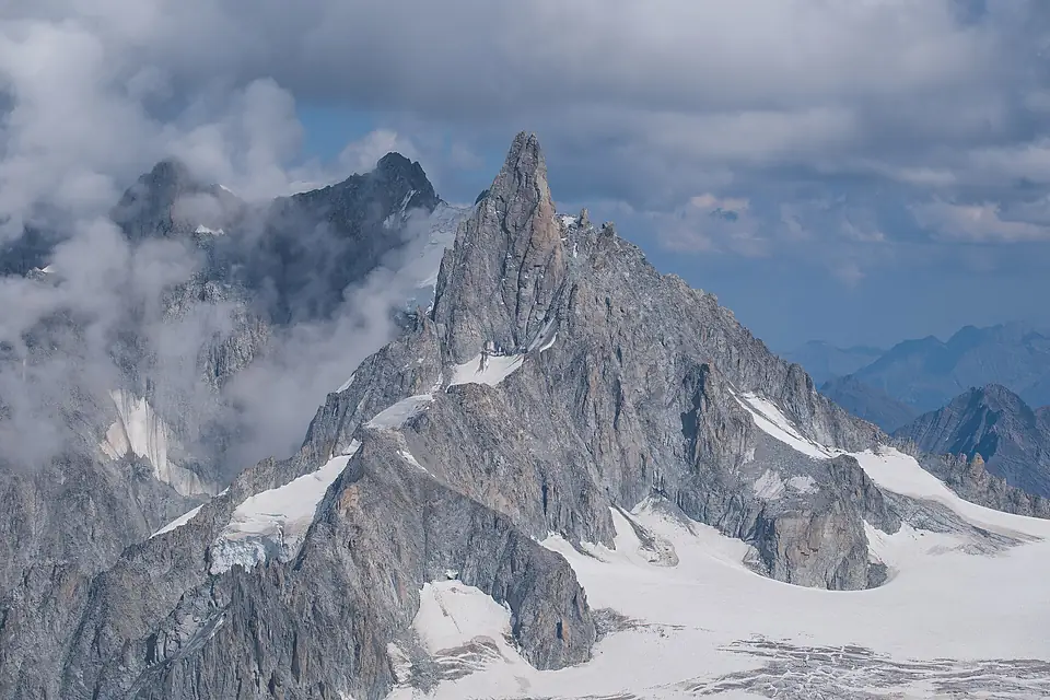 Dent du Géant from Aiguille du Midi, Chamonix, Haute-Savoie