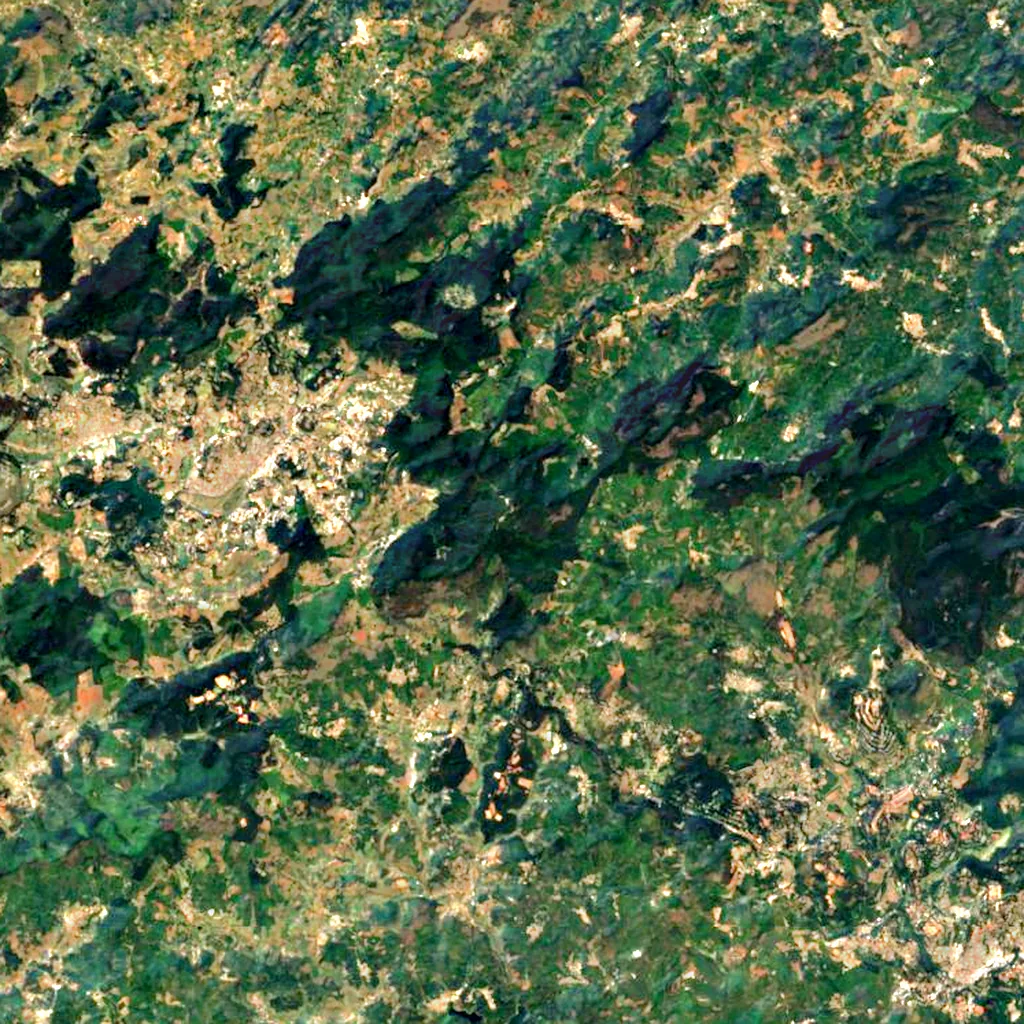 Doddabetta seen from above (Sentinel-2)