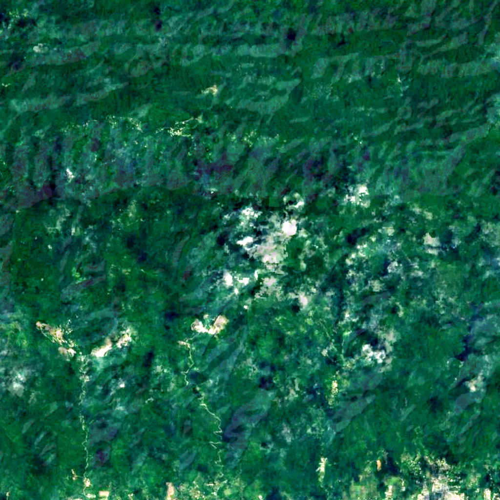 El Cerro del Aripo seen from above (Sentinel-2)