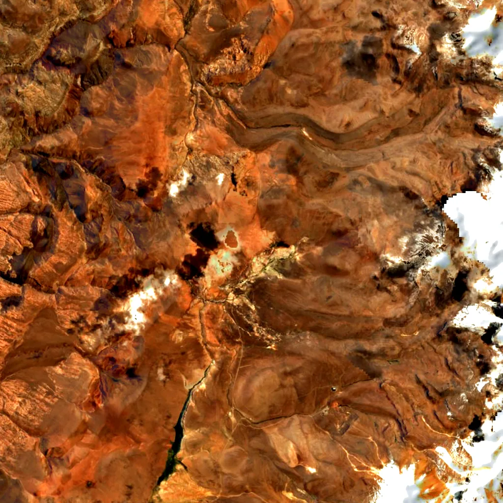 El Tatio seen from above (Sentinel-2)