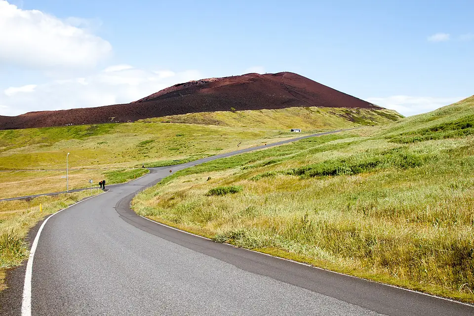 Volcano Helgafell on the Heimaey, Vestmannaeyjar