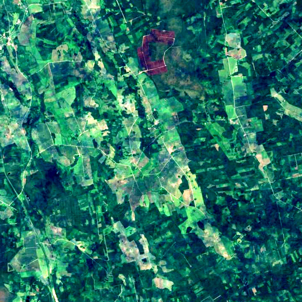 Emumägi seen from above (Sentinel-2)