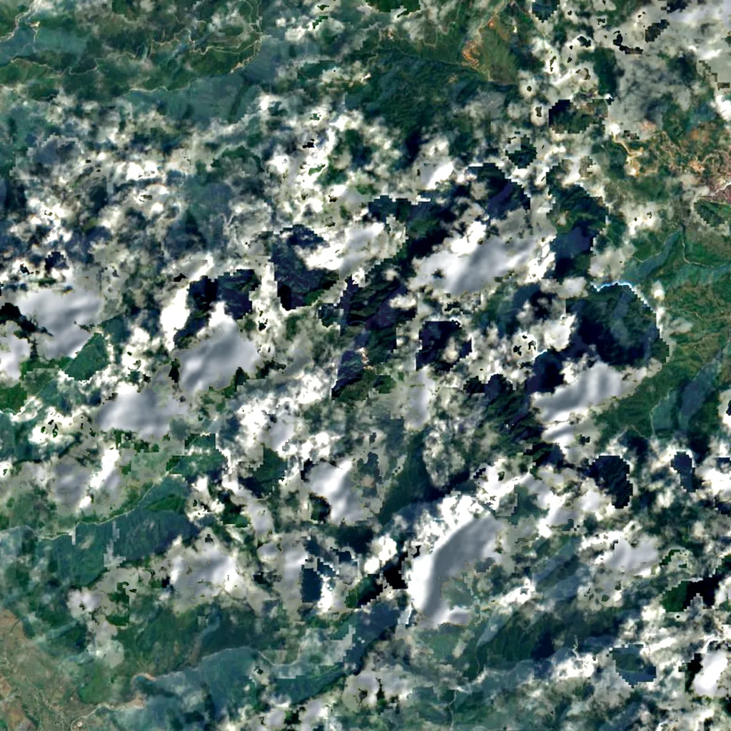 Fansipan seen from above (Sentinel-2)