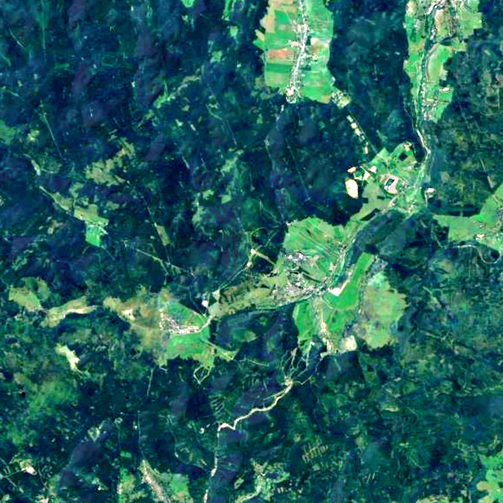 Fichtelberg seen from above (Sentinel-2)