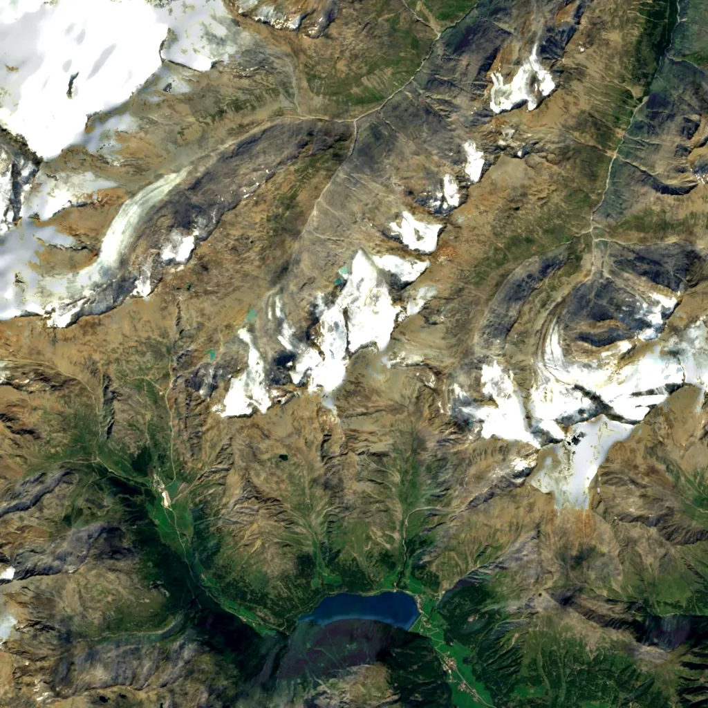 Fineilspitze seen from above (Sentinel-2)