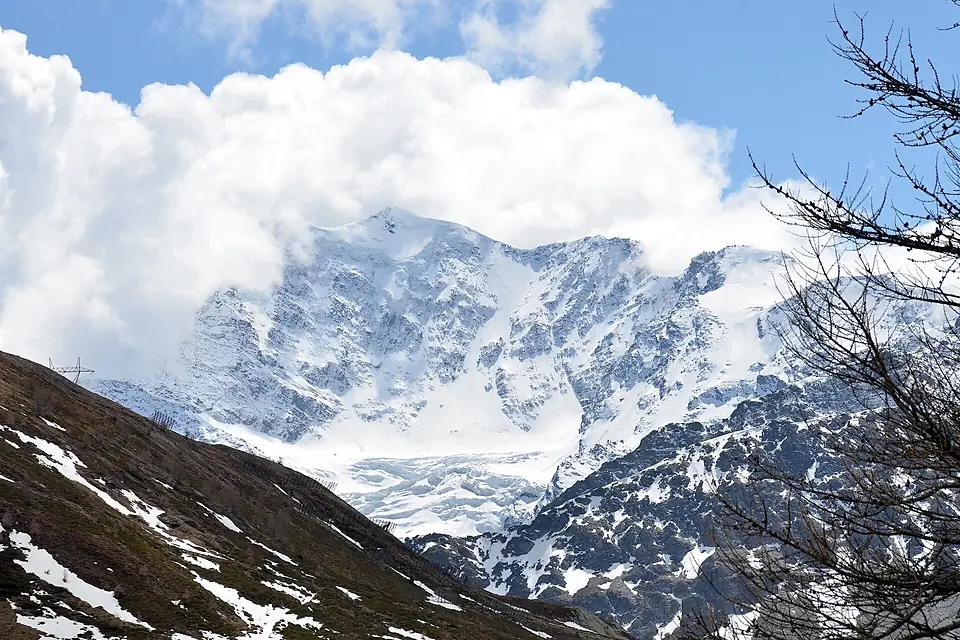 Fletschhorn mit Rossbodegletscher (Walliser Alpen)