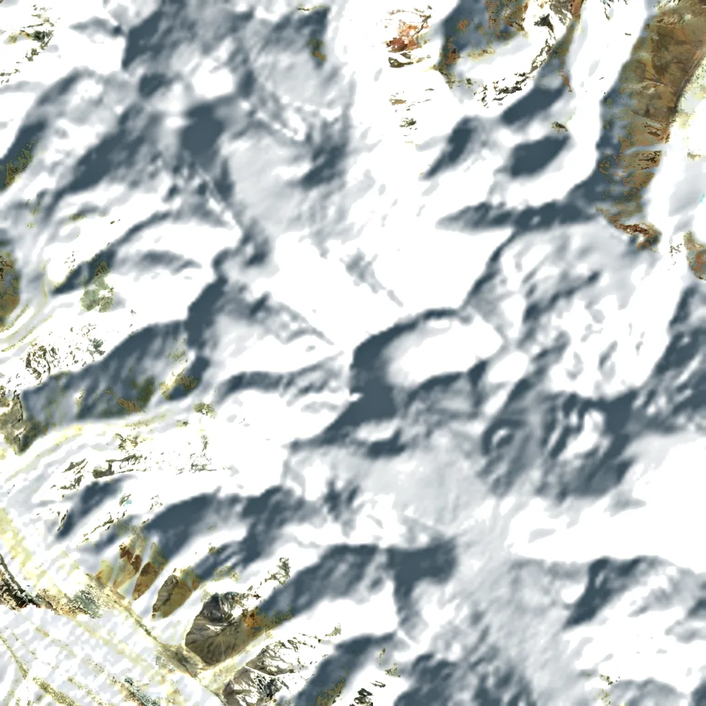 Gasherbrum IV seen from above (Sentinel-2)
