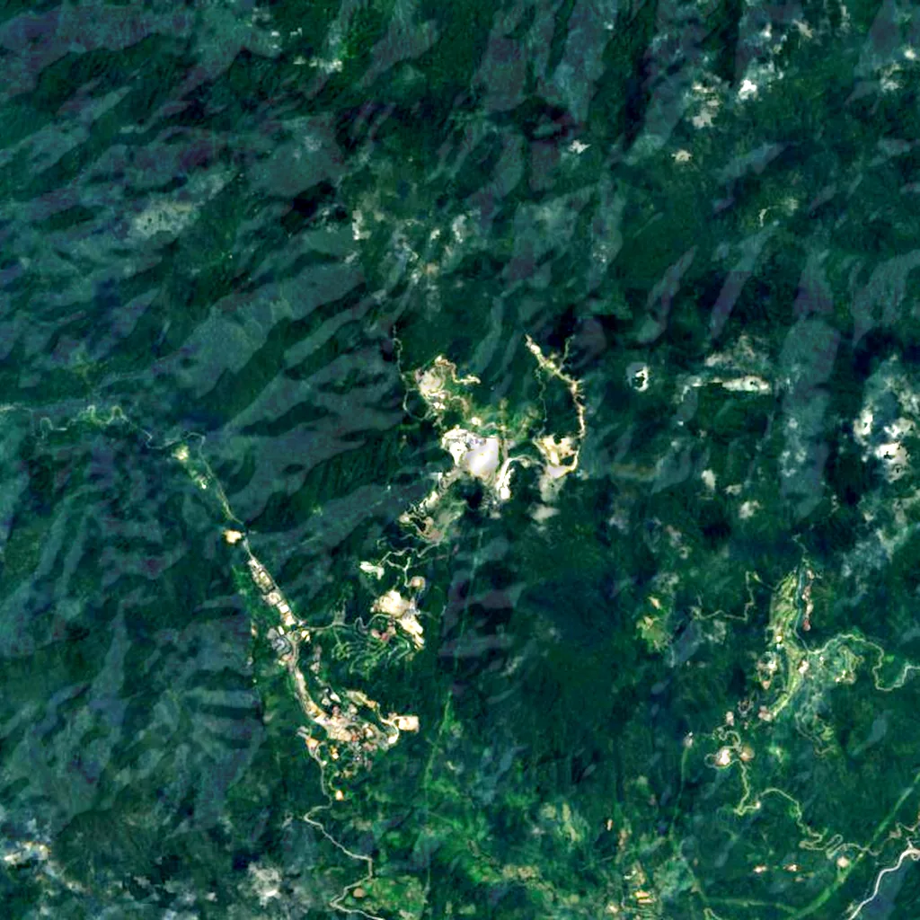 Genting Highlands seen from above (Sentinel-2)