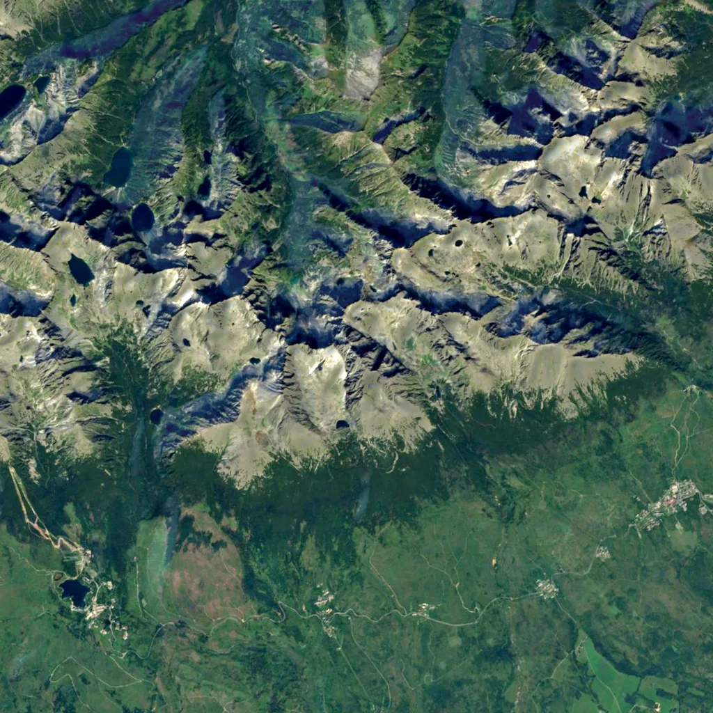 Gerlachovský štít seen from above (Sentinel-2)