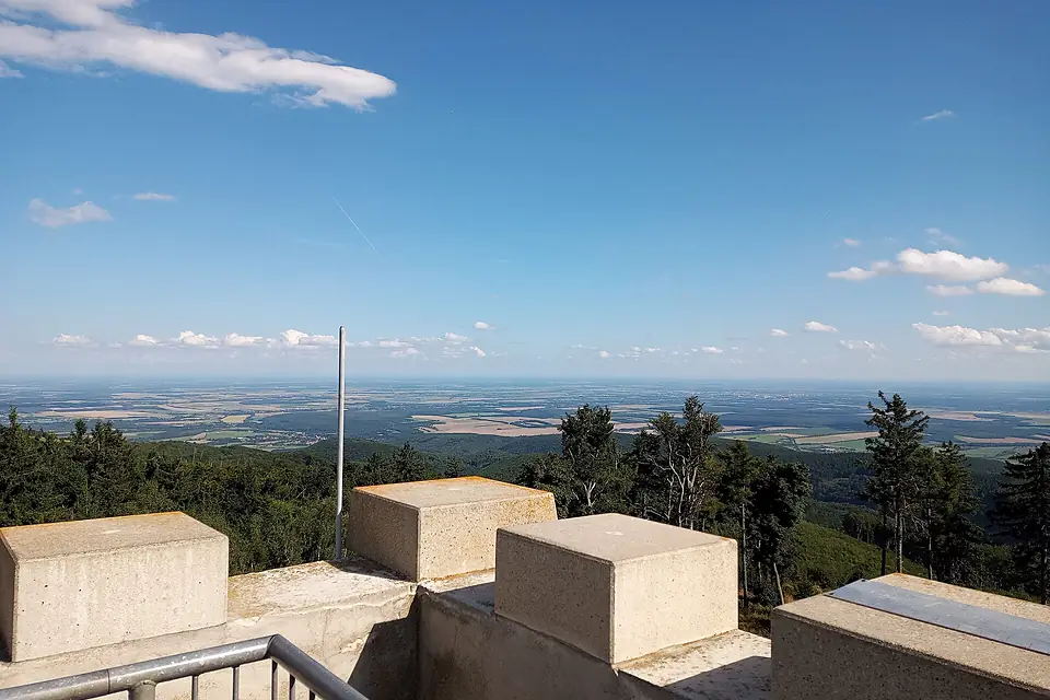 Ausblick Aussichtswarte Geschriebenstein 1