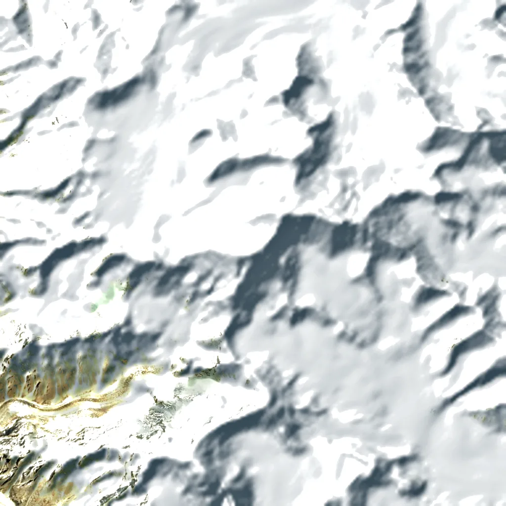Ghent Kangri seen from above (Sentinel-2)