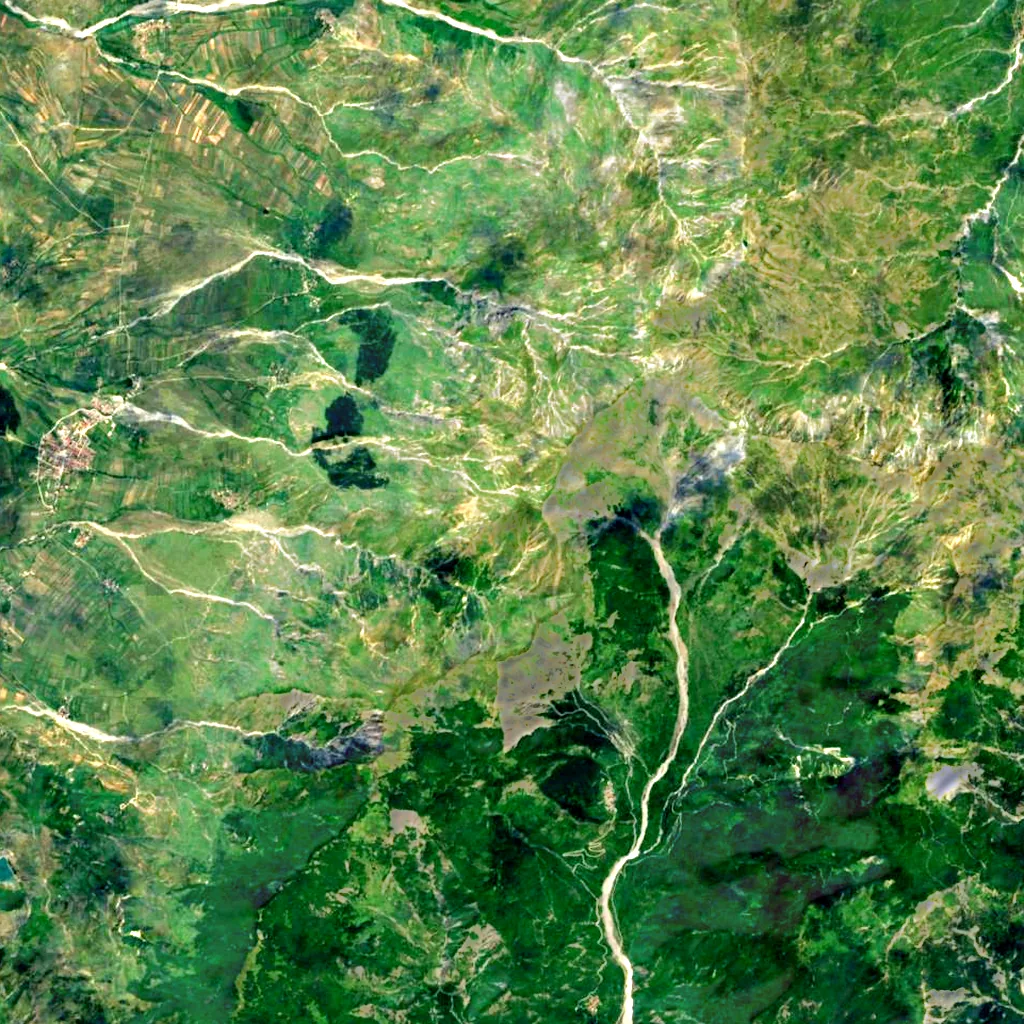 Gramos seen from above (Sentinel-2)