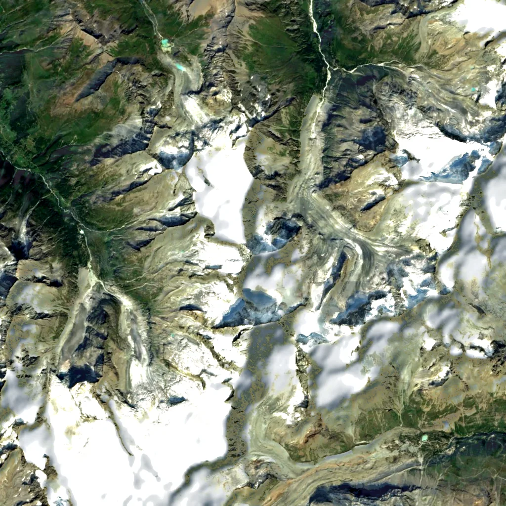 Grand Cornier seen from above (Sentinel-2)