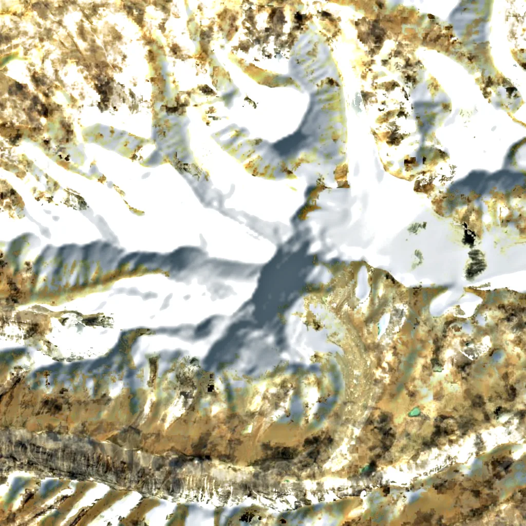 Gurla Mandhata seen from above (Sentinel-2)