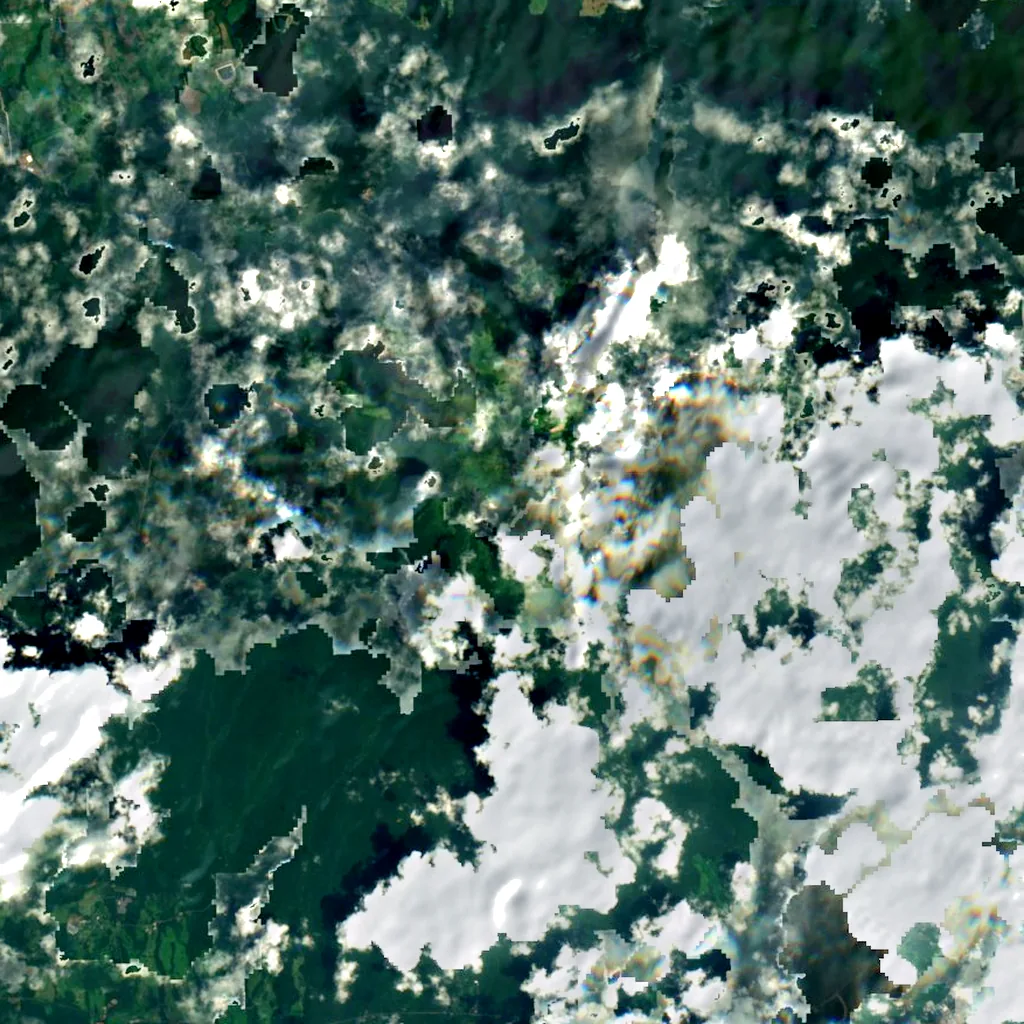 Hallasan seen from above (Sentinel-2)