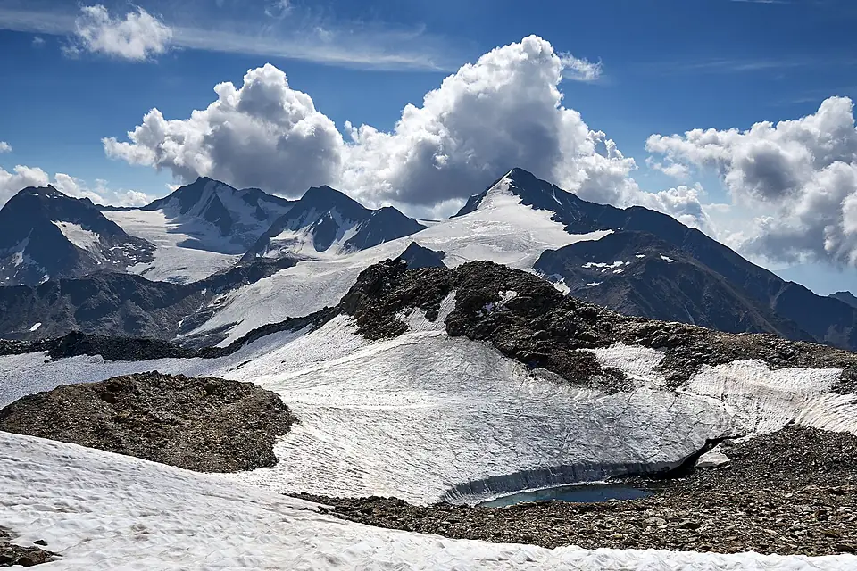 20180730 Ötztaler Hauptkamm mit Similaun, Ötztaler Alpen (06355)