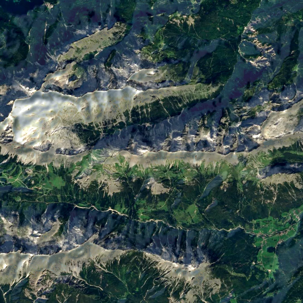 Hochwanner seen from above (Sentinel-2)