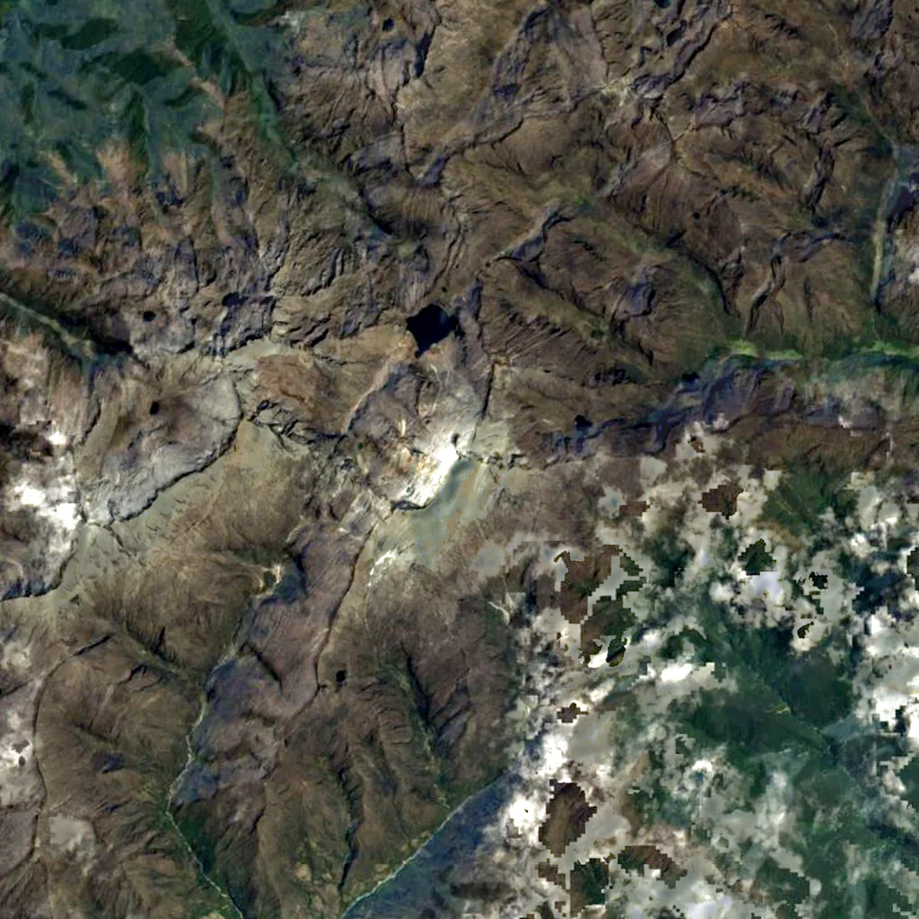 Humboldt peak seen from above (Sentinel-2)