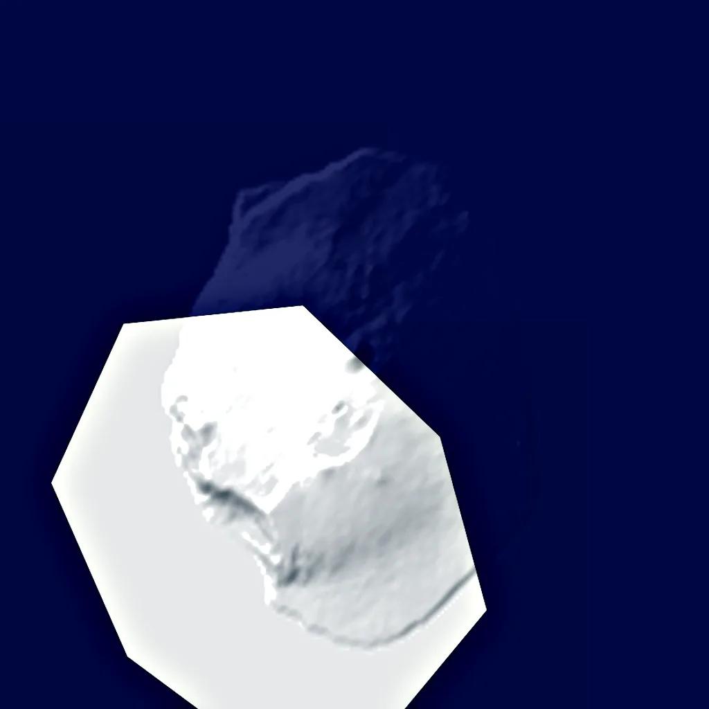 Île Amsterdam seen from above (Sentinel-2)