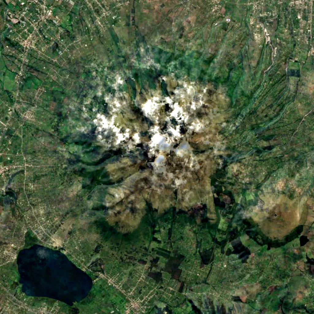 Imbabura Volcano seen from above (Sentinel-2)