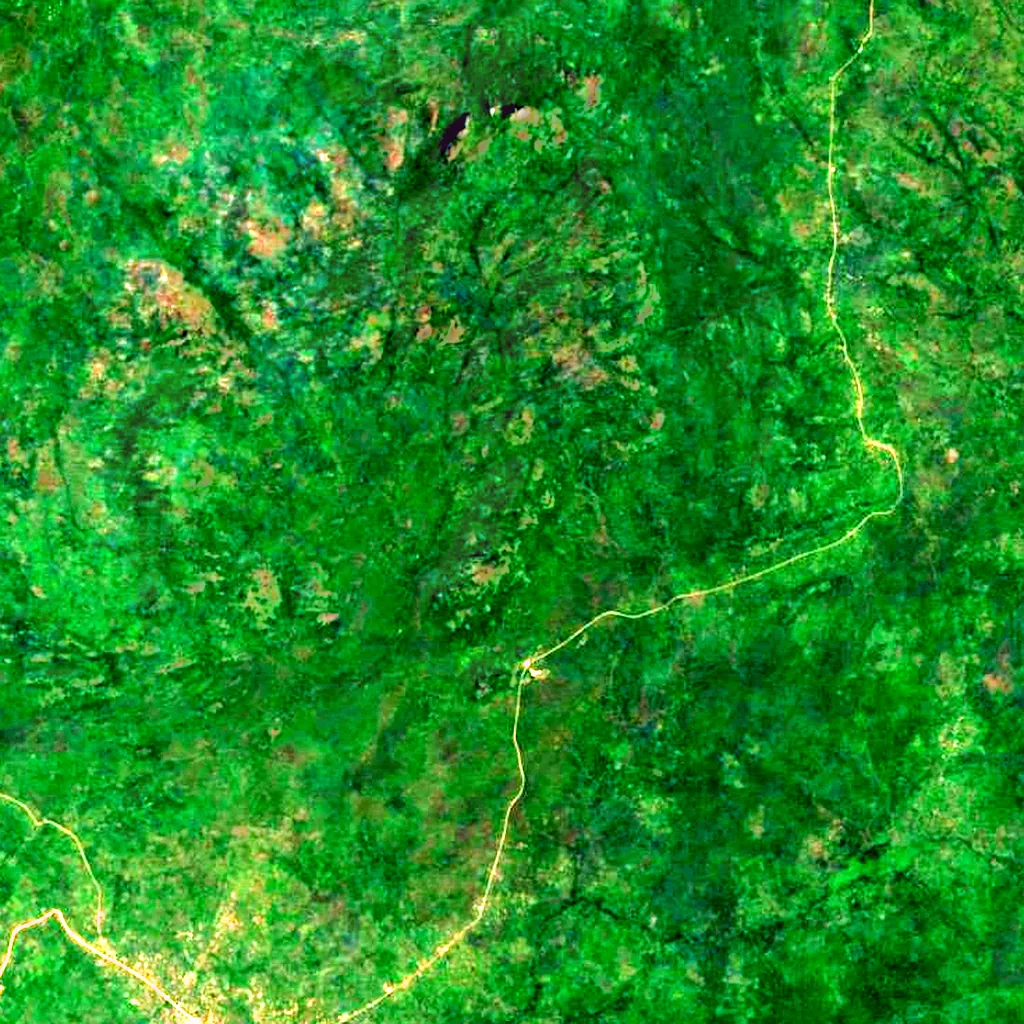 Iro seen from above (Sentinel-2)