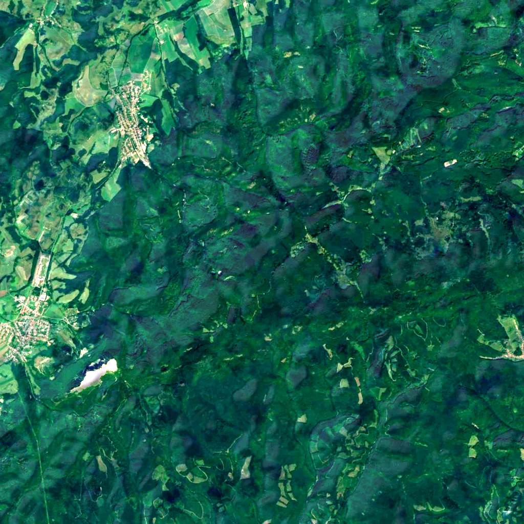 Istállós-kő seen from above (Sentinel-2)