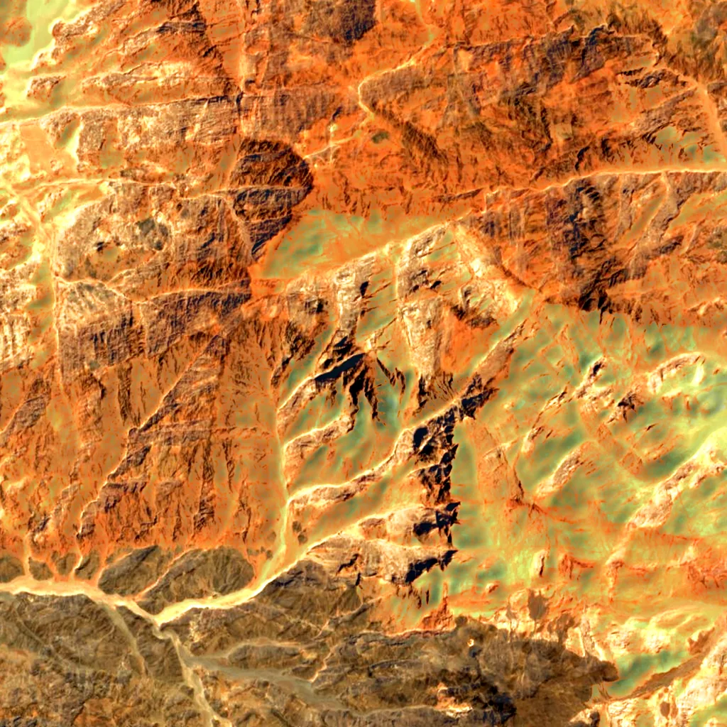 Jabal al-Lawz seen from above (Sentinel-2)
