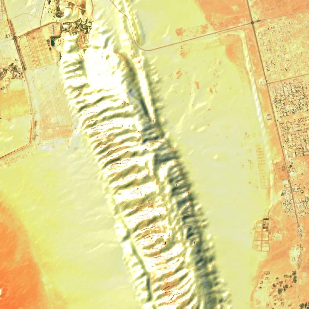 Jabal Hafit seen from above (Sentinel-2)