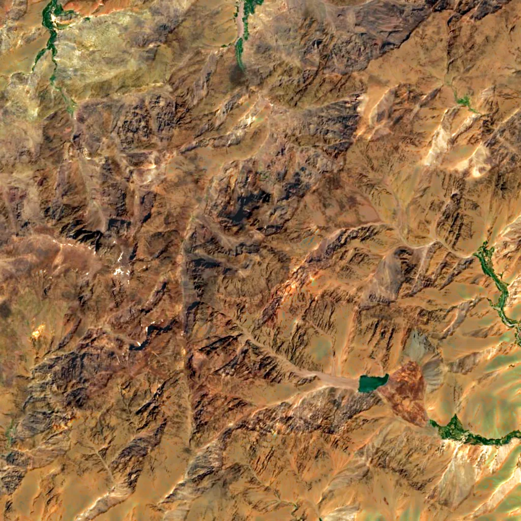 Jbel Toubkal seen from above (Sentinel-2)