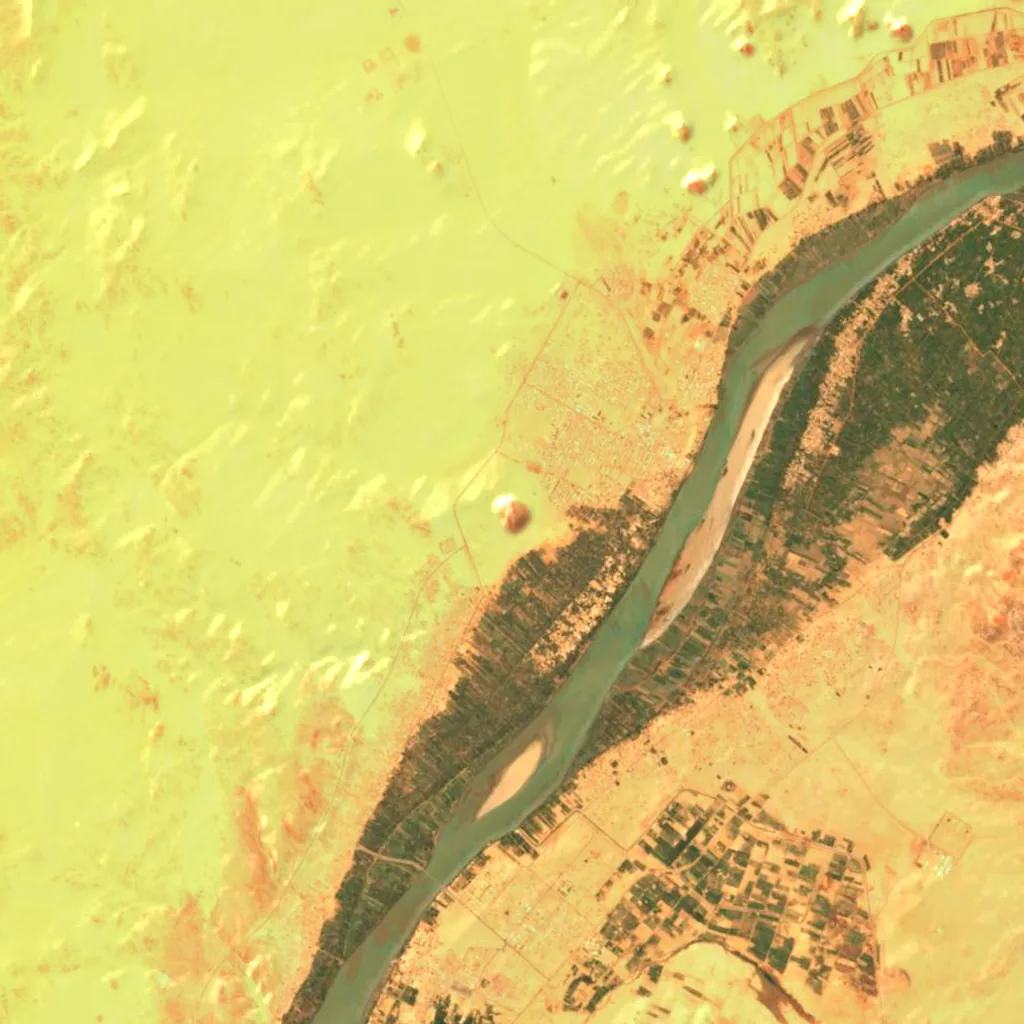 Jebel Barkal seen from above (Sentinel-2)