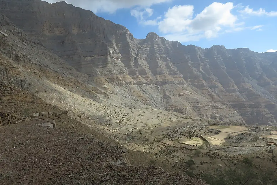 Jebel Jais mountain wall