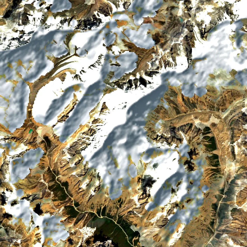 Kanjiroba seen from above (Sentinel-2)
